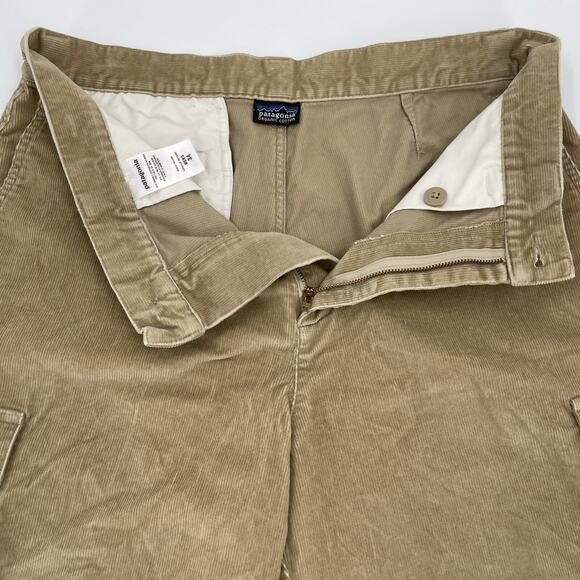 Patagonia Corduroy Cargo Shorts Mens 34 Beige Style 57640 - Picture 2 of 9